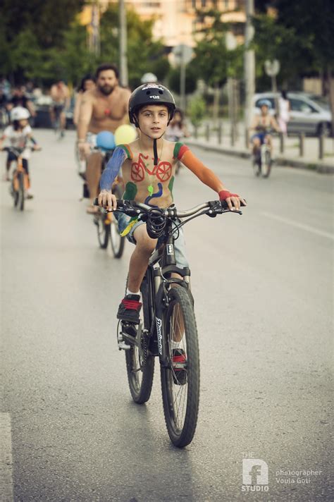 naked women on bicycles